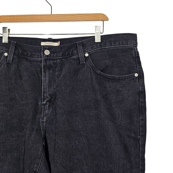 Levi's 94 Baggy Retro Straight Leg Jeans Cotton Dark Denim Women's 20W - Picture 4 of 16